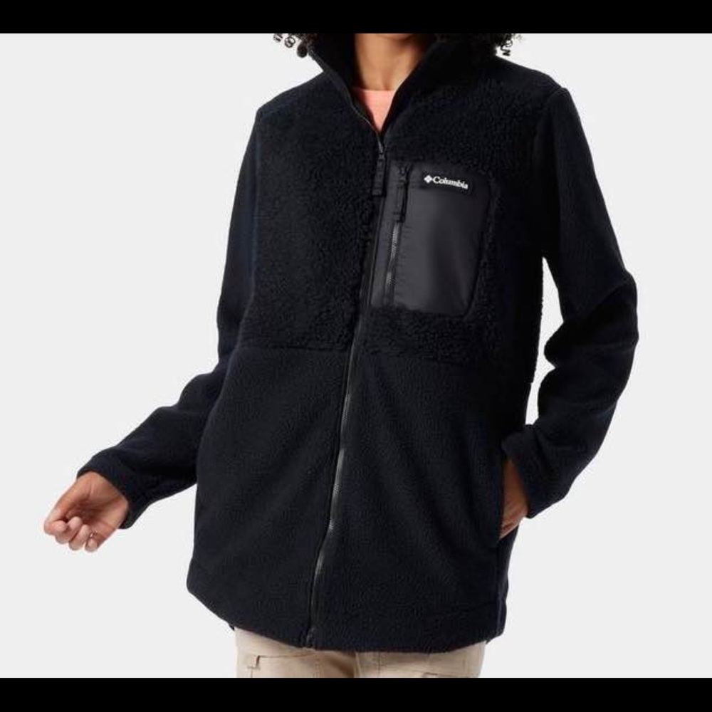Columbia Black Full-Zip Fleece Jacket